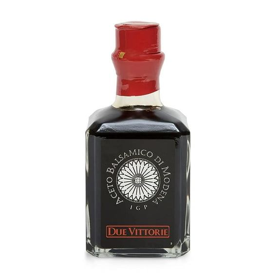 Due Vittorie Argento Silver Barrel Balsamic Vinegar of Modena IGP, All-Natural Artisanal Premium Vinegar Aceto Balsamico di Modena IGP Italy, Gourmet Italian Food - 8.45 fl oz / 250ml