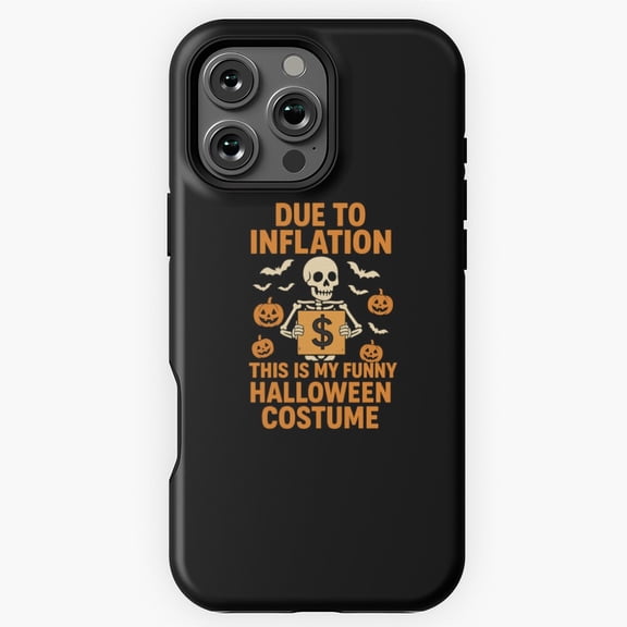 Due to Inflation Skeleton Costume Phone Case for iPhone 16 15 14 13 12 11 Pro Max M5902171