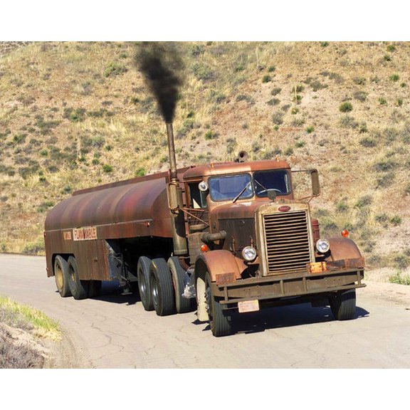 Duel Menacing Truck On Country Road Spielberg Classic 24X36 Classic Hollywood Poster