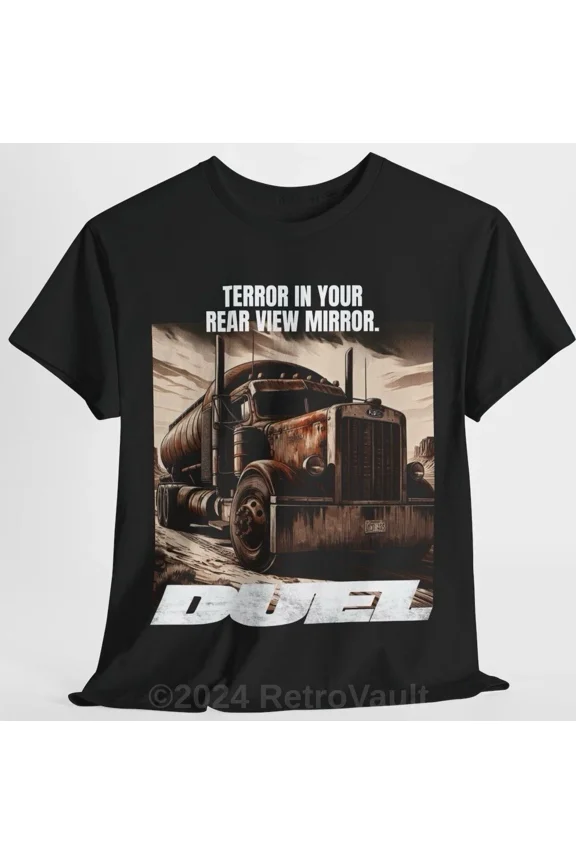 Duel T Shirt - Dennis Weaver - 70’s Spielberg TV Classic Horror Truck Retro Tee | eBay