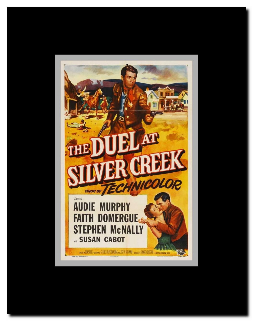 Duel at Silver Creek Framed Movie Poster
