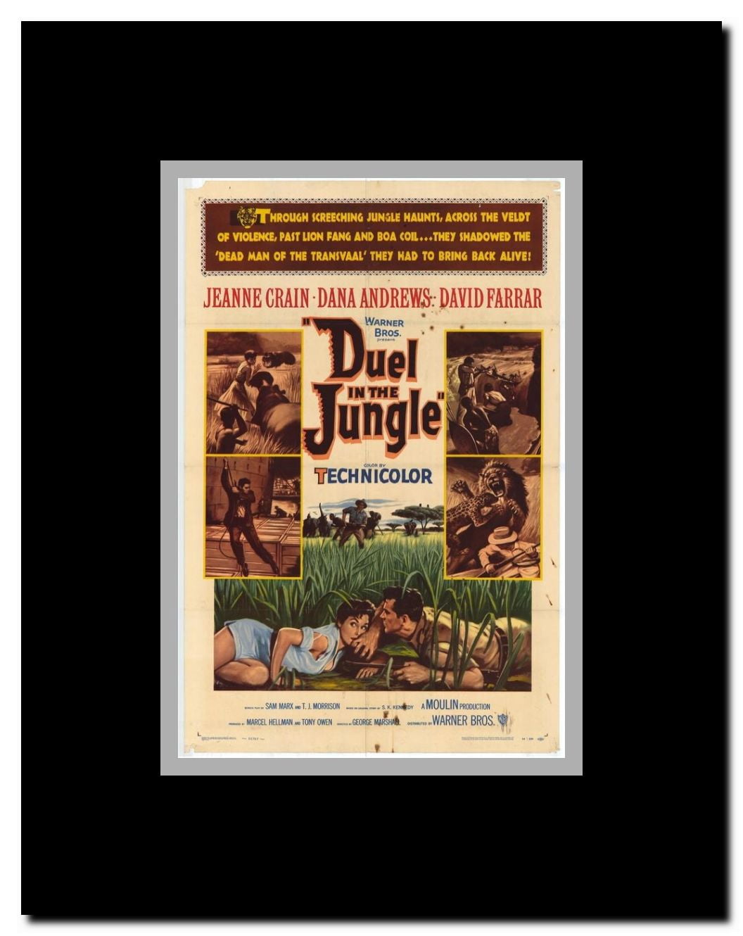 Duel in the Jungle Framed Movie Poster