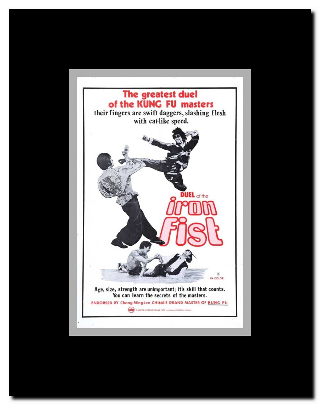 Duel of the Iron Fist Framed Movie Poster