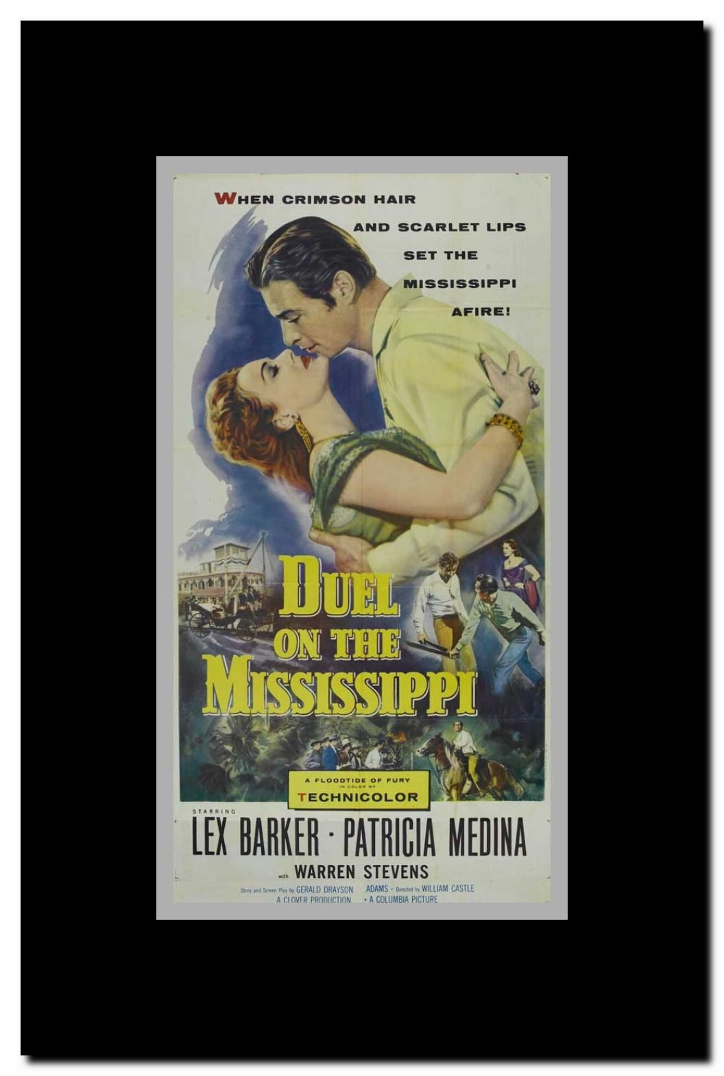 Duel on the Mississippi Framed Movie Poster