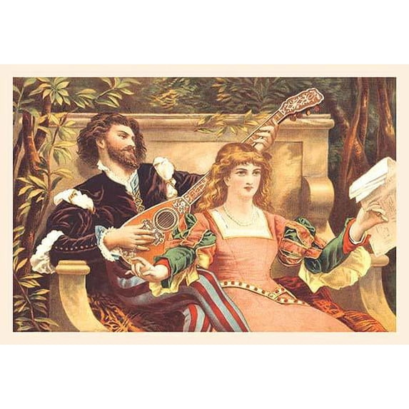 Duet In Venice-Fine Art Canvas Print (20" x 30")