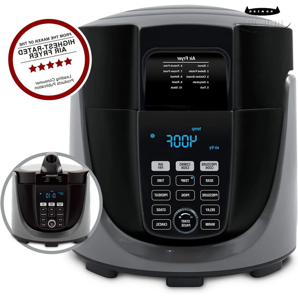 Duet Pressure Cooker Air Fryer Grill Combo Cooker Deluxe