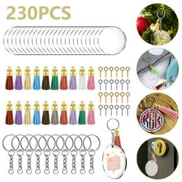 90 Pieces Acrylic Keychain Making Kit Clear Acrylic Keychain Blanks and Colorful Pendants for DIY Projects Walmart