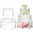 thumbnail image 1 of Duety 2Pcs Acrylic Cake Stand Fillable Cake Risers Clear Cake Tier Stackable Centerpiece Cake Display Boxes Decorative Cake Display Stand for Wedding Birthday Party, 1 of 9