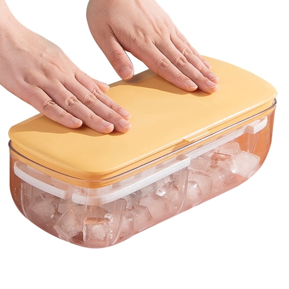 Duety 4pcs Ice Cube Tray,With Removable Lid Easy-Release Flexible Ice Cube Molds 24 Cubes Per Tray For Cocktail, Whiskey, Baby Food, Chocolate