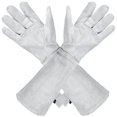 thumbnail image 2 of Long Garden Gloves For Thorn Protection - Cowhide Rose Pruning Gloves For Women & Men 2 of 13