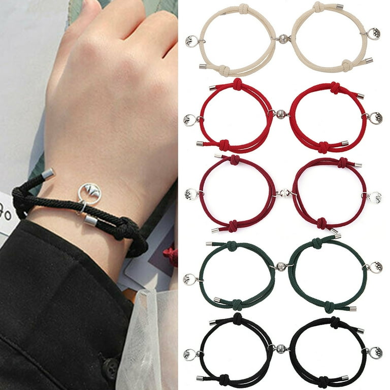 Duety Magnetic Couples Bracelet Adjustable Attracting Matching
