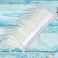 thumbnail image 1 of Duety Ostrich Feathers Trim 197 inch Fluff Ostrich Feathers Sewing Fringe Soft Garment Accessories Ostrich Feather Comfortable Ostrich Feathers Craft for DIY Dress Sewing Craft Clothing Decoration, 1 of 9