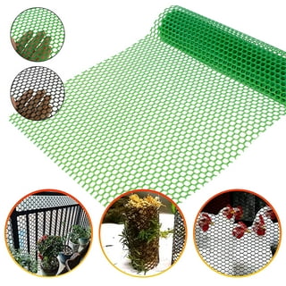 Thinsont Plastic Chicken Safety Wire Fence Mesh DIY Removable Fencing  Multi-purpose Gardening Poultry Frame Accessory for Farm White 