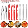 thumbnail image 1 of Duety Seafood Tools Set,Stainless Steel Lobster Cracker Forks Nut Cracker Shell Claw Lobster Shellers for Restaurant Kitchen Gadget Kits, 1 of 1