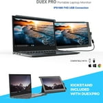 Mobile Pixels DUEX Pro Portable Dual-Screen Attachable Laptop Monitor with Anti-Glare Display and Kickstand, 12.5 Inch