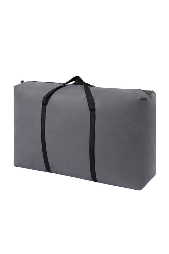 Duffel Bag Extra Large Duffel Storage Bag, Premium Heavy Duty Cloth Organizer with Handles and Zippers for Clothing, Comforters, Bedding, and Seasonal Holiday Decor Storage, Blanket Storage Bag, Grey