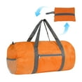 thumbnail image 1 of Duffel Bag Foldable Gym Bag for Men Women Duffle Bag Lightweight with Inner Pocket for Travel Sports (Orange), 1 of 6