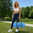 thumbnail image 1 of Duffel Bag, Foldable Portable Sports Gym Bag, with Inner Pocket, Lightweight Handbag for Travel Sports Camping(Blue), 1 of 6