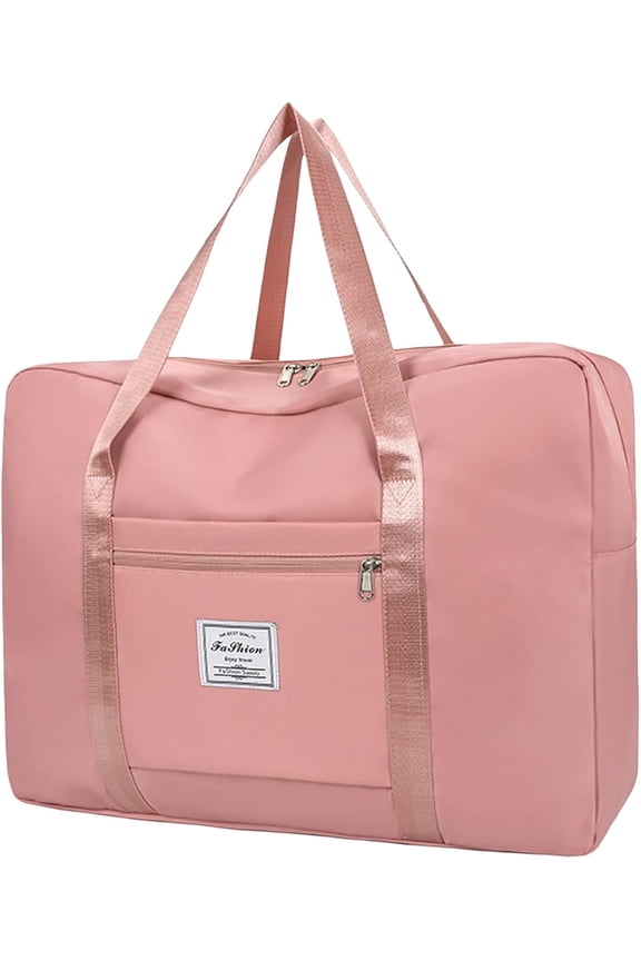 Duffel Bags for Traveling Women Sports Gym Tote Bag Water Resistant Travel Carry on Duffel Bag Weekend Overnight Bag (Purple), Pink, 16.5 x 5.5 x 13.38 inches