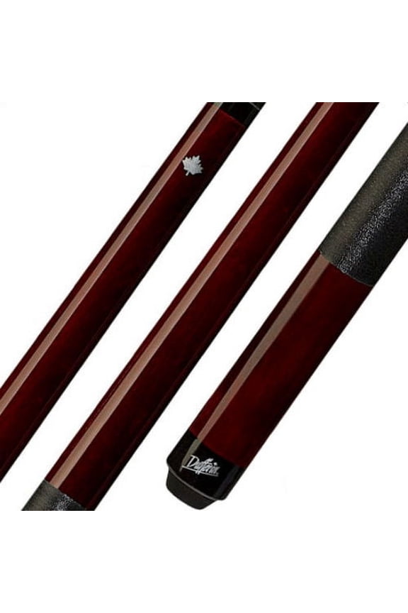 D-231 Deep Oxblood Pool Cue solid Maple Shaft w/ Black Irish Linen Wrap