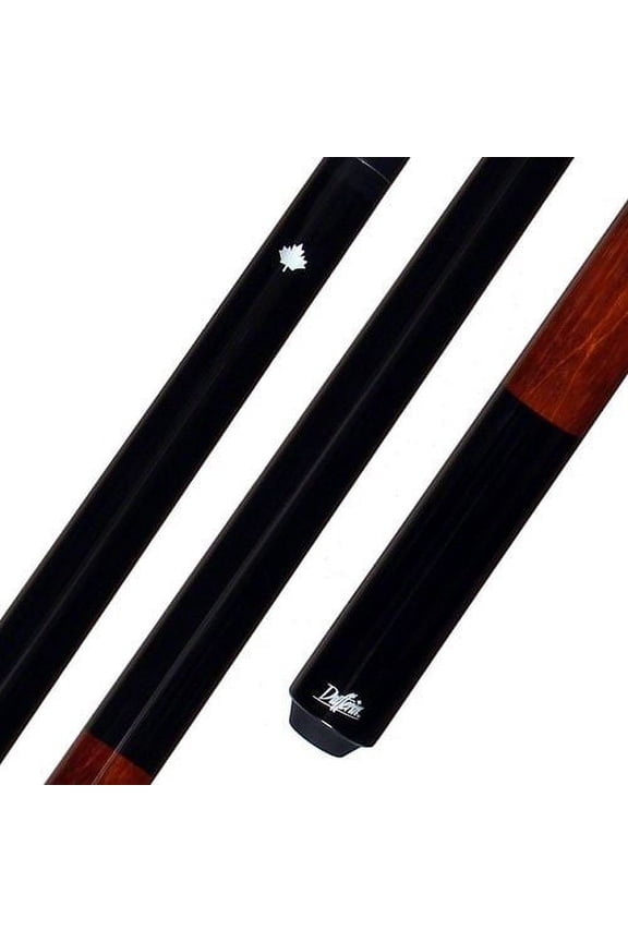 D-233 Black and Cherry Stained Pool Cue solid Maple Shaft w/ no wrap