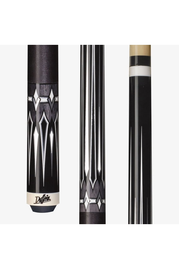 D-490 Billiards Playing Cue Pool Stick Double Tiger Everst Laminated Tip Pressed Black Irish Linen Wrap