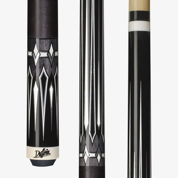 Dufferin D-490 Billiards Playing Cue Pool Stick Double Tiger Everst Laminated Tip Pressed Black Irish Linen Wrap