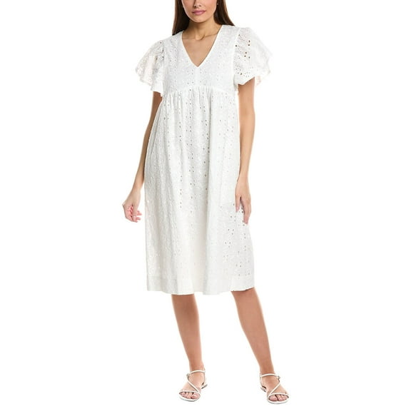 Duffield Lane womens  Avis Midi Dress, xs, White
