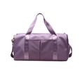 thumbnail image 1 of Duffle Bag , Sports Duffel Bag for Gym with Wet Pocket & Shoe Compartment, Weekender Travel Bag - Purple, 1 of 5