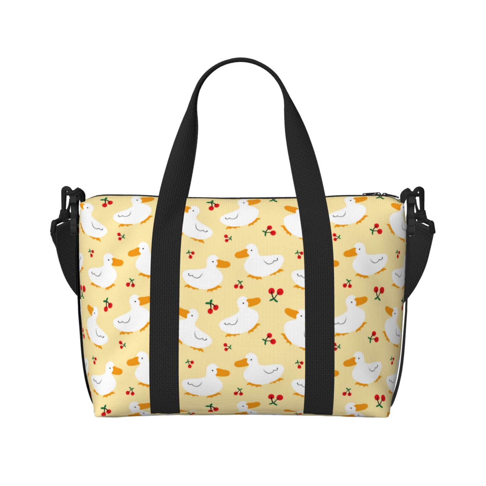 Cute Duck Canvas Bag Girls Messenger Shoulder Bag Funny Cartoon Chest Bags For Women