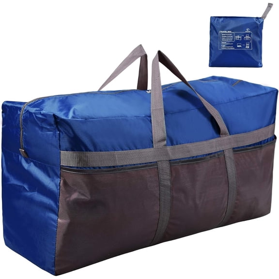 Duffle Bag, Water Repellency Travel Foldable Duffle Bag for Men Women Adults, 96L, Blue