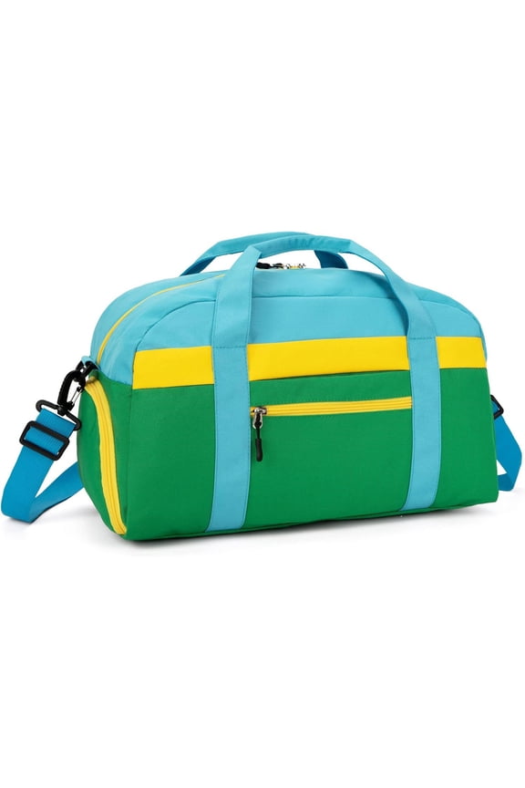 Duffle Bag for Boys or Girls, Fit School Practice, or Overnight Travel (Green)