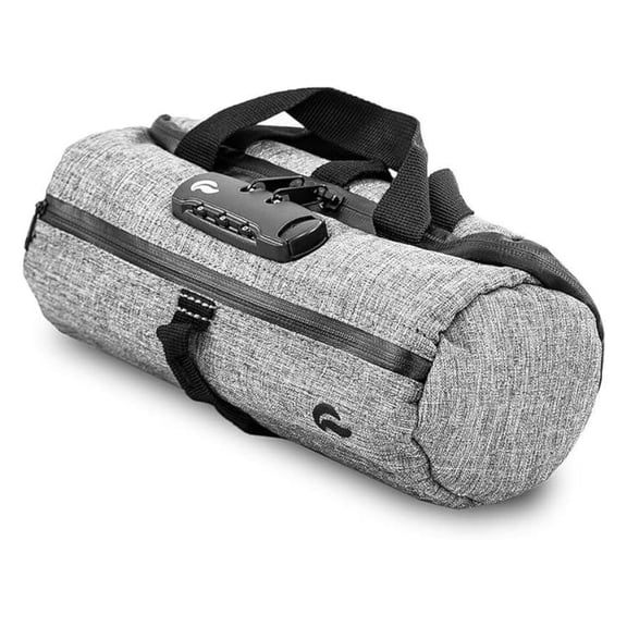 Duffle bag Small 10"- Smell Proof - With combo lock - with SK9 Premium odorless Technology (Gray)