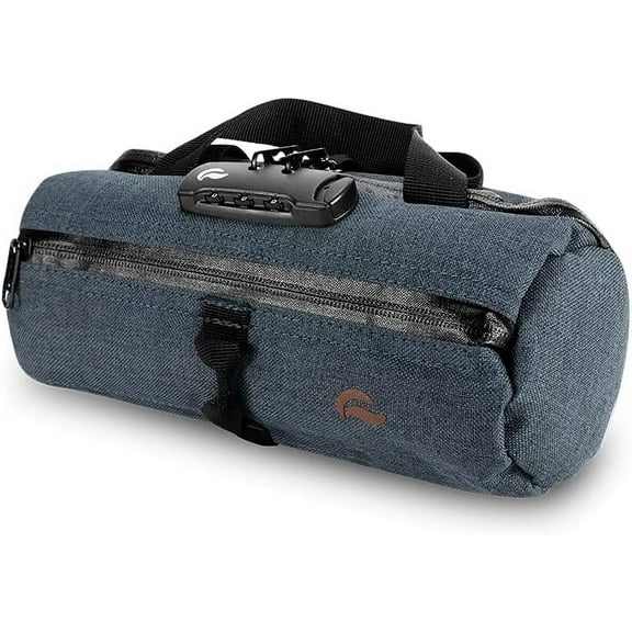 Duffle bag Small 10"- Smell Proof - With combo lock - with SK9 Premium odorless Technology (Gray)