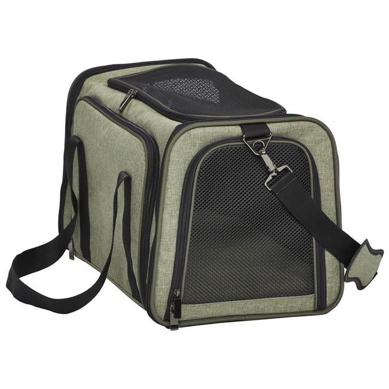 Duffy Expandable Pet Carrier, Green Large