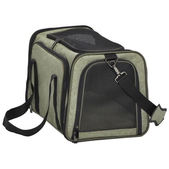 Duffy Expandable Pet Carrier, Green - Large