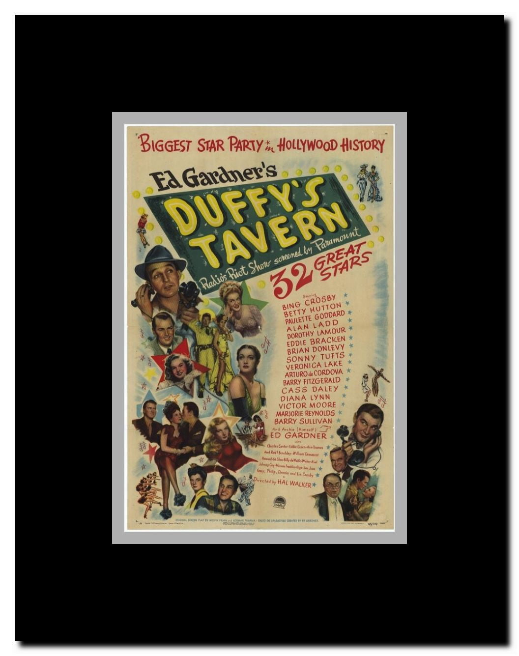 Duffy's Tavern Framed Movie Poster