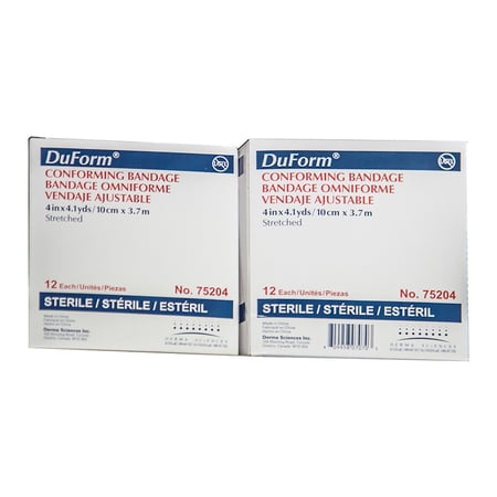 Duform Sterile Conforming Bandage, 4 Inch x 4-1/10 Yard, Derma Sciences 75204, 1 Count