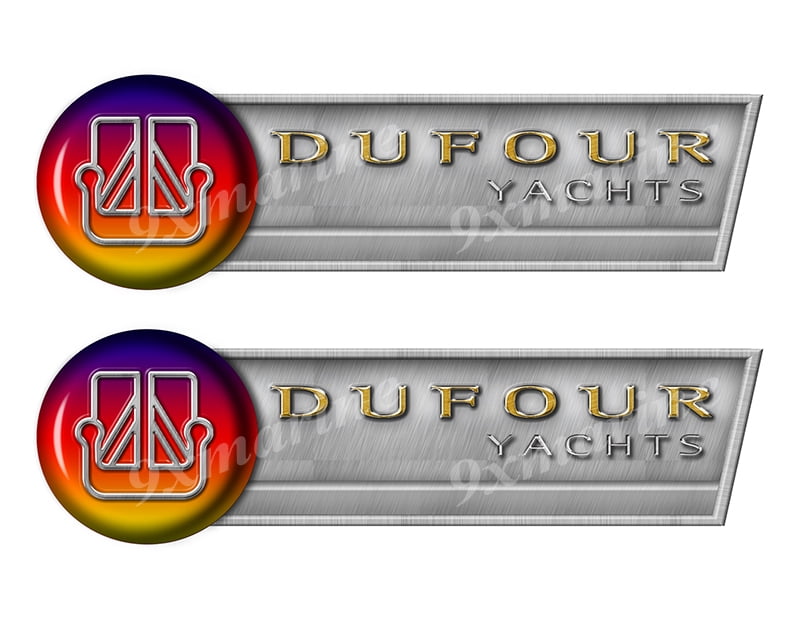 Dufour Retro Sticker set - 10"x3". Remastered Name Plate