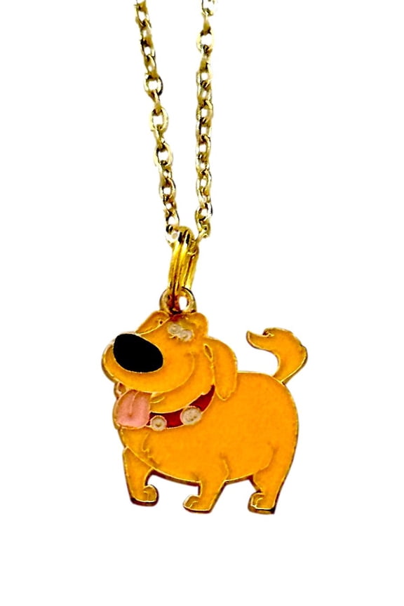 Dug Dog Cartoon Necklace Character Charm Pendant