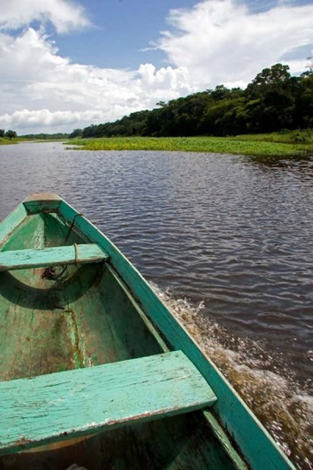 Dugout canoe Arasa River Amazon Brazil Canvas Art - David R Frazier DanitaDelimont (18 x 26)