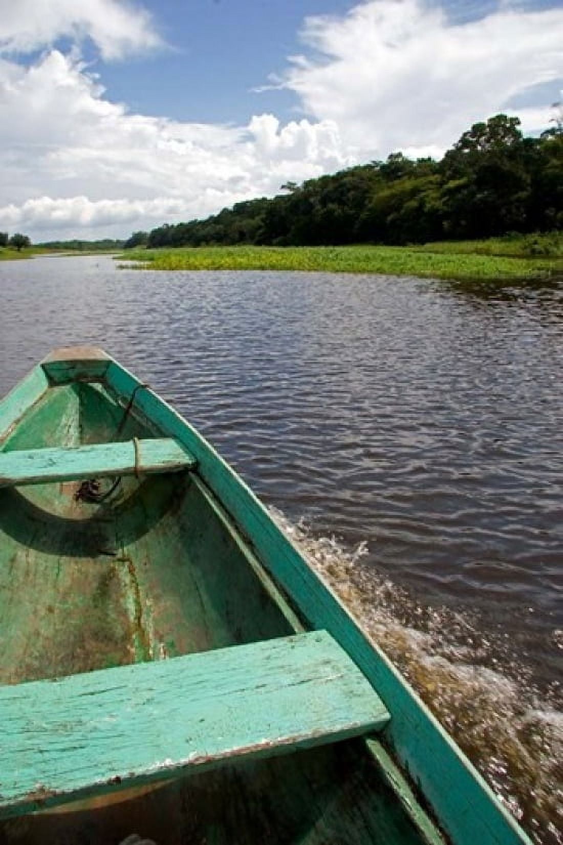 Dugout canoe Arasa River Amazon Brazil Canvas Art - David R Frazier DanitaDelimont (24 x 36)