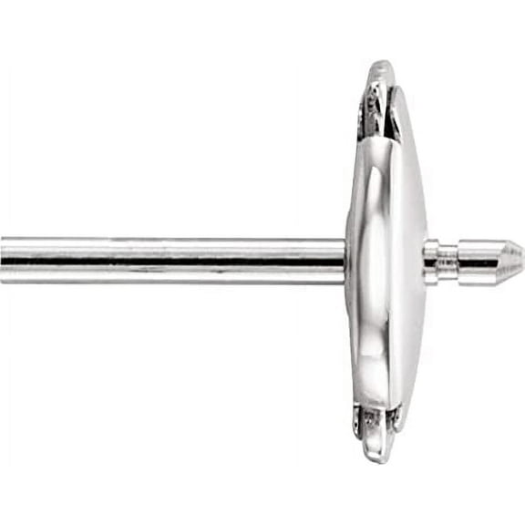 Duhaas Protektor LAPOSET Premium Push Back & Double Notch Post for Extra Security (1 Back & 1 Post), Silver