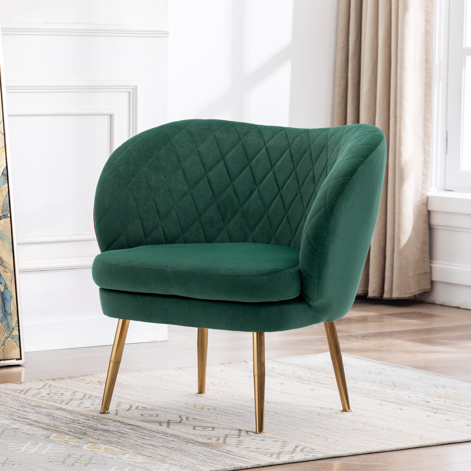 Duhome velvet accent chair discount