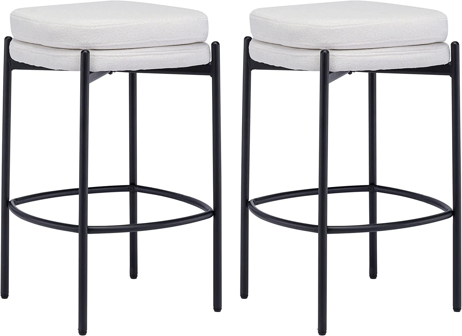 Duhome Counter Height Bar Stools Set of 2 Modern Counter Stools