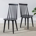 thumbnail image 1 of Duhome Dining Chairs Set of 2 Wood Dining Room Chair Black Spindle Chair for Kitchen, Windsor Chair Farmhouse Chairs Black, 1 of 23