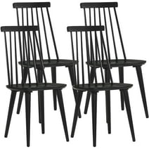 Duhome Dining Chairs Set of 4 Wood Dining Room Chair Spindle Chair for Kitchen, Windsor Chair Farmhouse Chairs Slat Back, Black