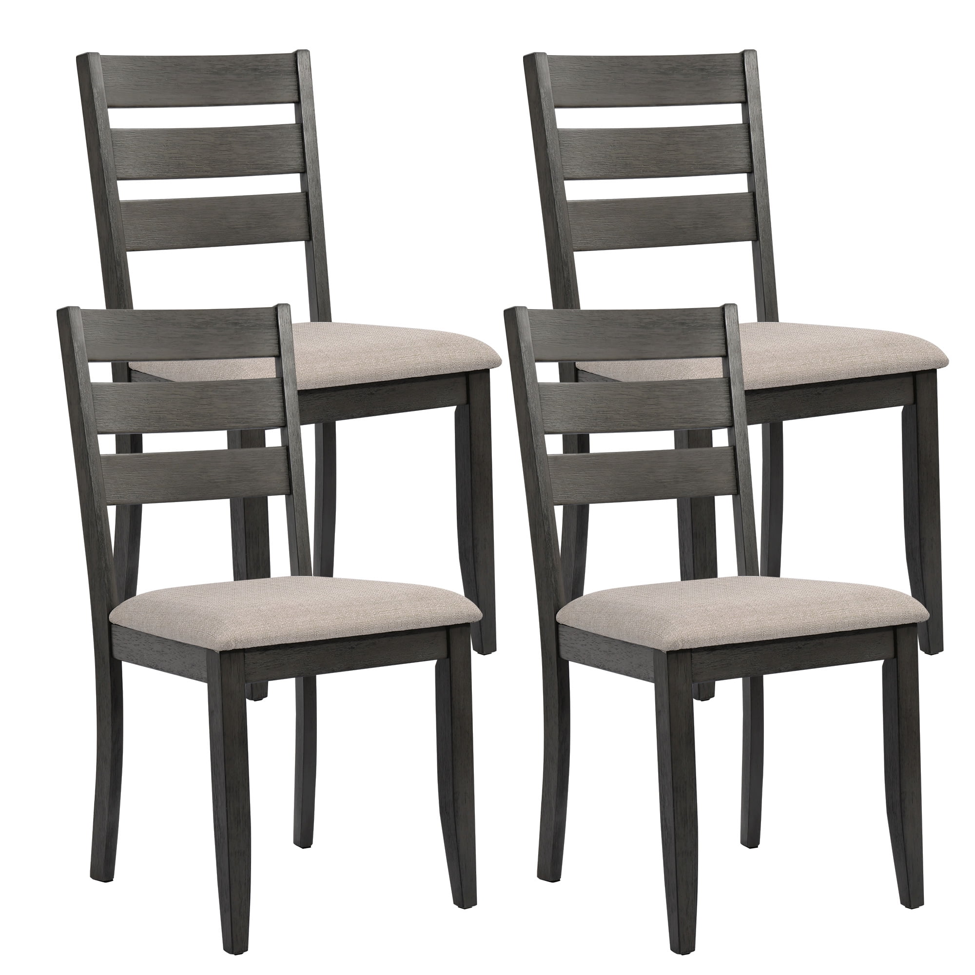 Duhome Dining Chairs Set of 4, Wooden Dining Room Chairs Kitchen Chairs ...