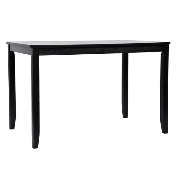 Duhome Dining Table Kitchen Dining Table Solid Wood Rectangular Table for Kitchen Dining Room Livingroom Restaurant, Black