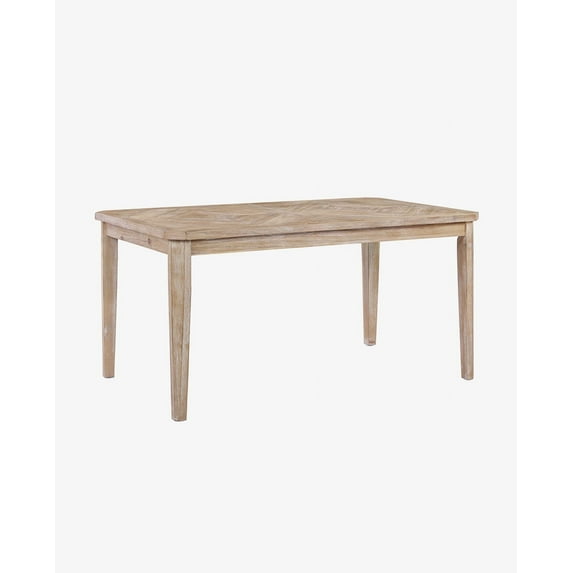 Duhome Dining Table Kitchen Table with Beautiful Wooden Grain Pattern Tabletop, 60 x 36 x 30 inch Rectangular Table, Natural Wood Wash,Natural